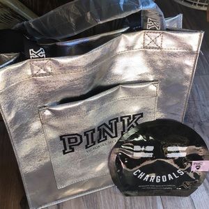 PINK Victoria Secrets tote bag w/Charcoal mask